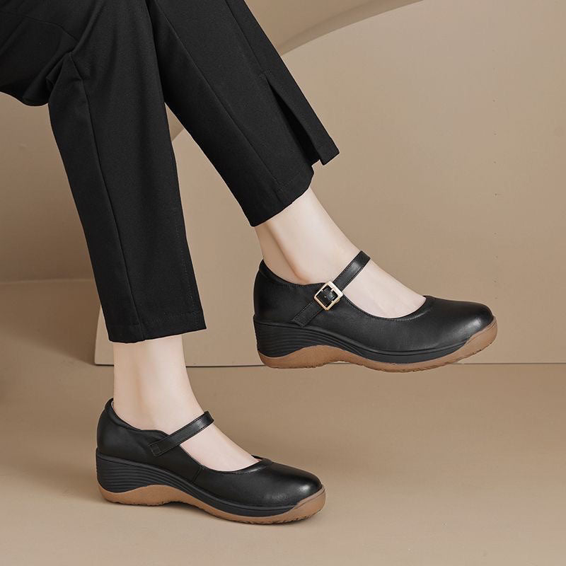 Nuevos zapatos de suela blanda estilo francés