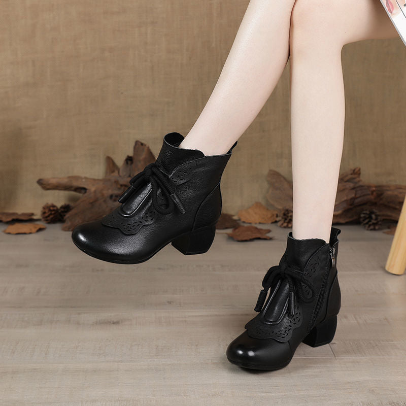 Botas de mamá con punta redonda