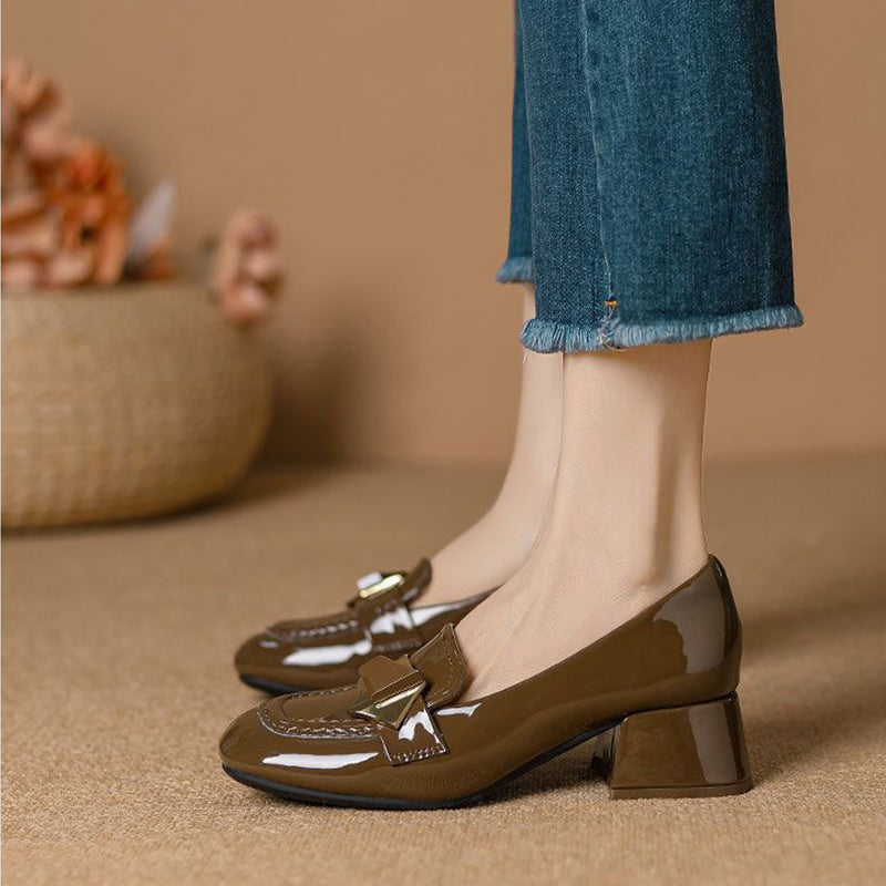 2025 nuevos zapatos de punta cuadrada