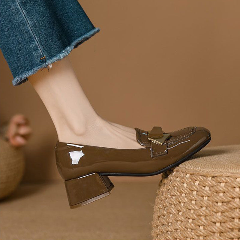 2025 nuevos zapatos de punta cuadrada