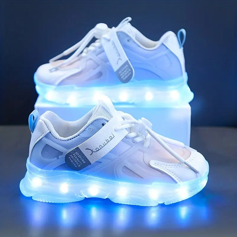 Zapatos con luz LED recargable por USB