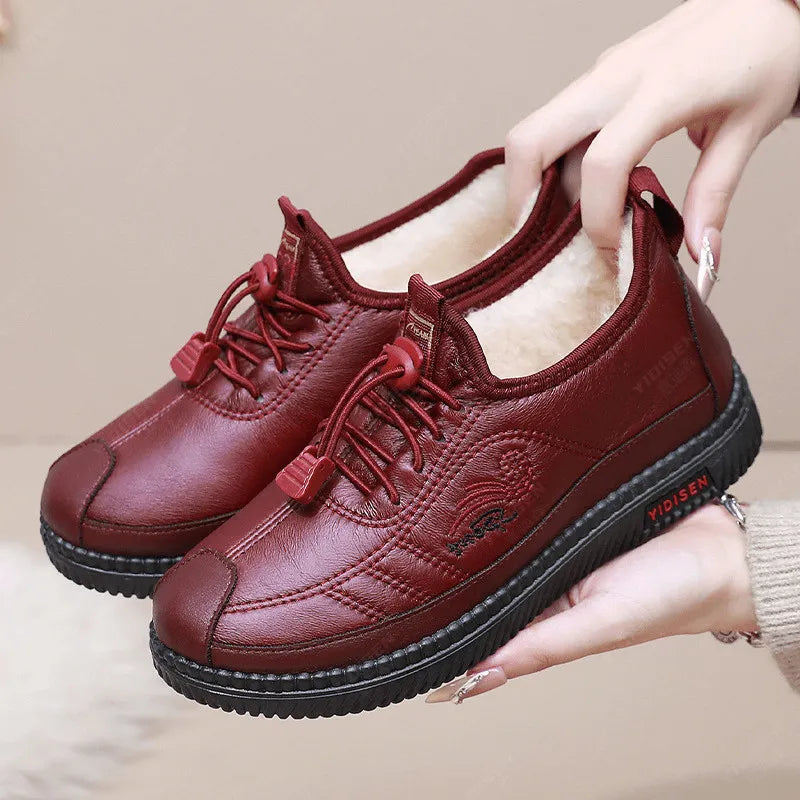 Zapatos de algodón cálidos de lana impermeables