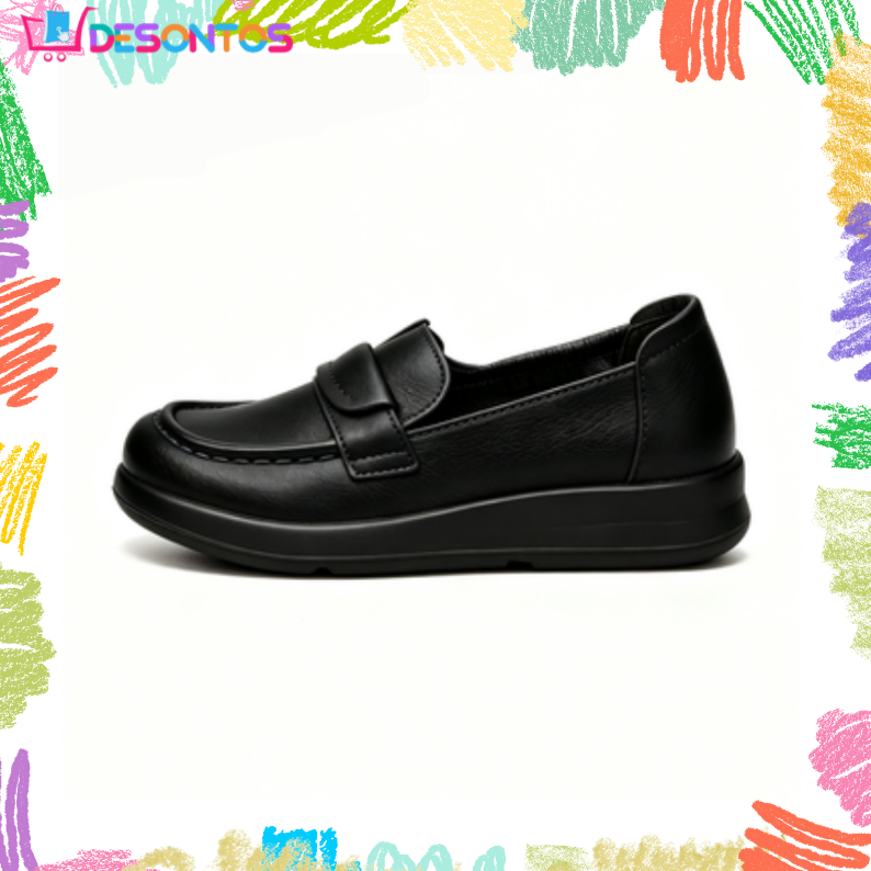Nuevos zapatos de cuero de punta redonda — Primavera 2026