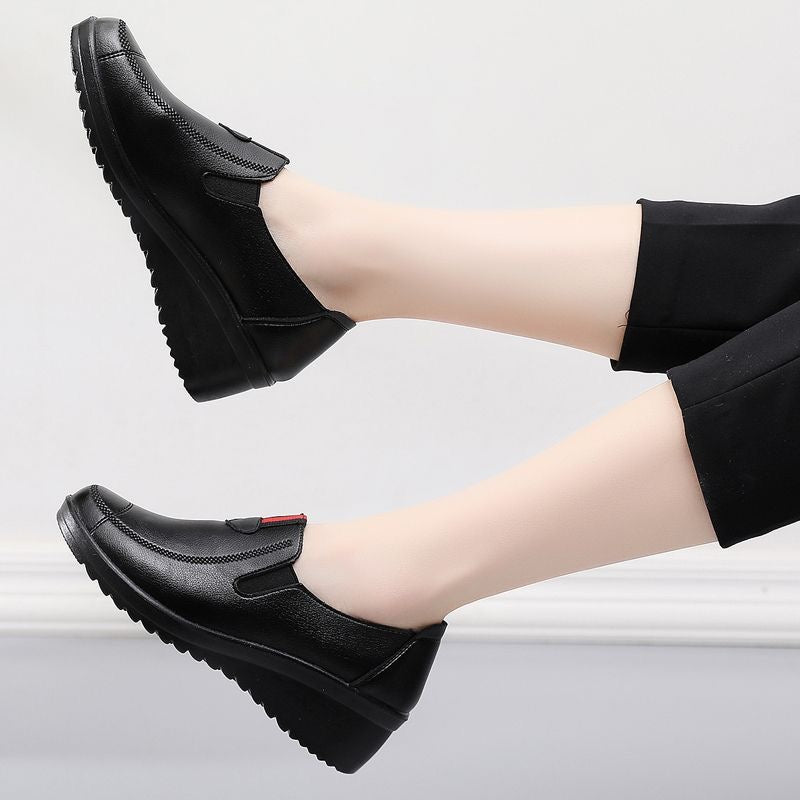 Zapatos de cuña de suela blanda