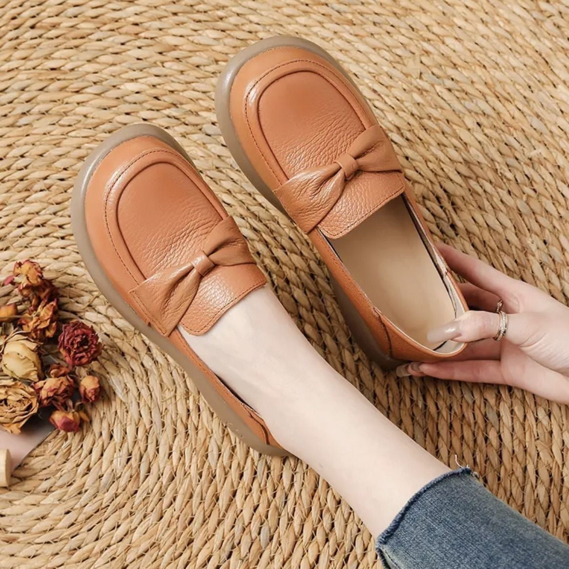 Zapatos planos antideslizantes