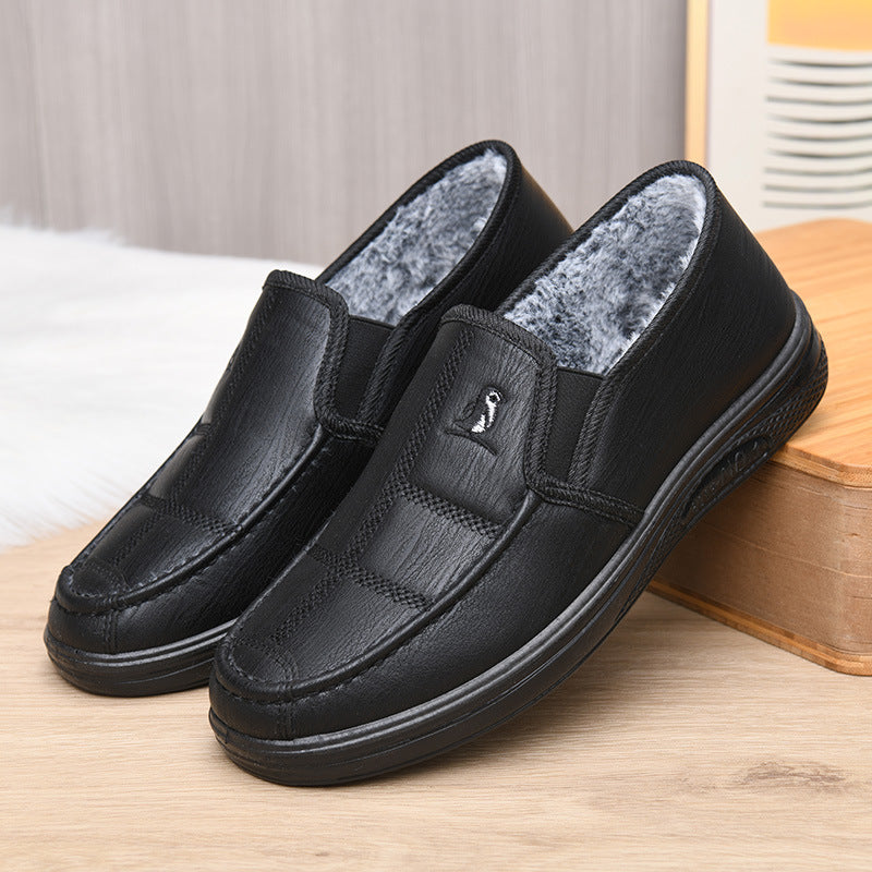 Zapatos de cuero de invierno (cuero genuino)