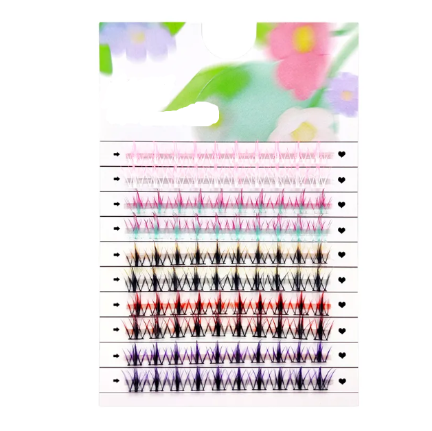 Pestañas de colores