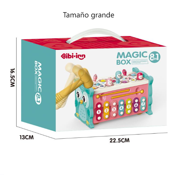 Juguete educativo para bebés con hexaedro multifuncional