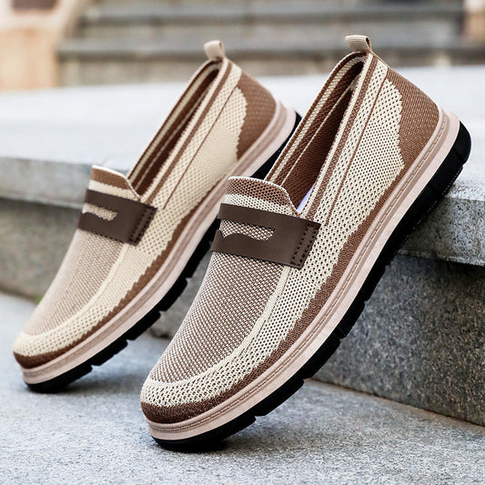 ✨Malla transpirable✨Zapatillas de malla sin cordones para hombre