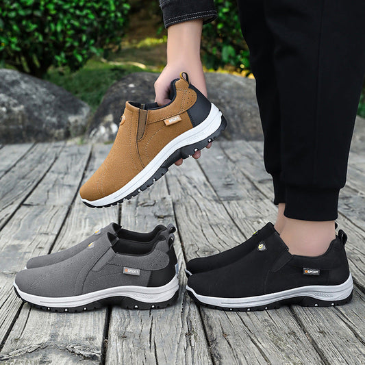 👞Gamuza👞 Zapatos para caminar de suela blanda para hombre