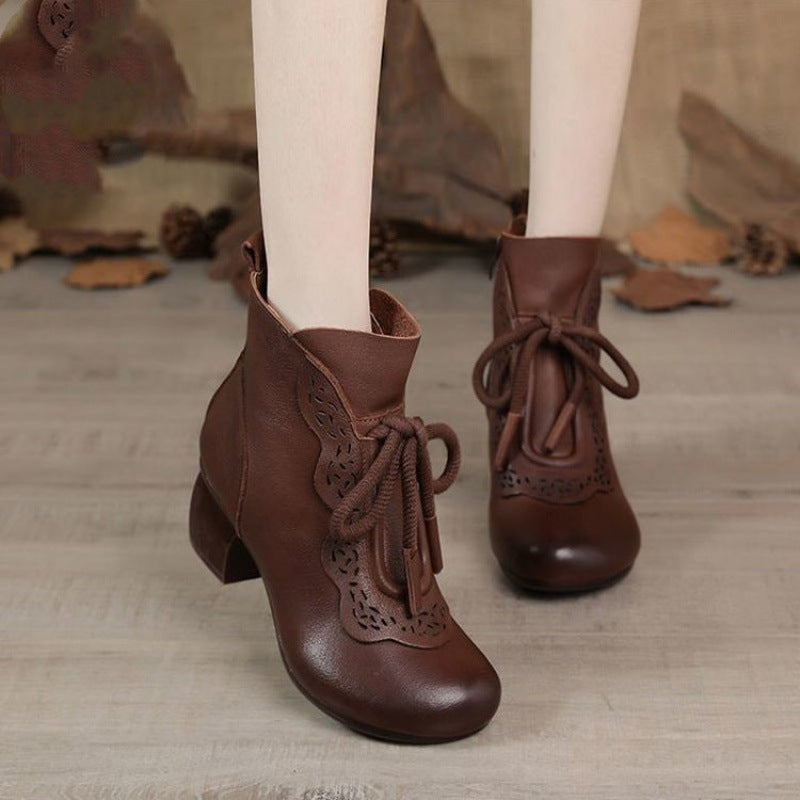 Botas de mamá con punta redonda