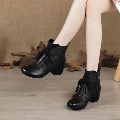 Botas de mamá con punta redonda