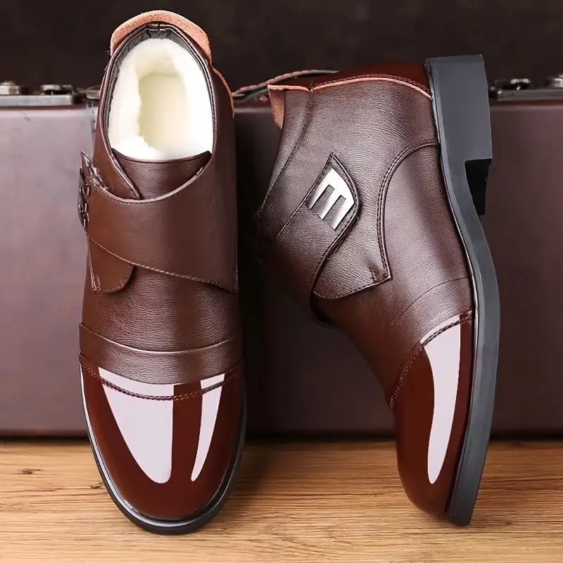zapatos de piel de terciopelo de invierno