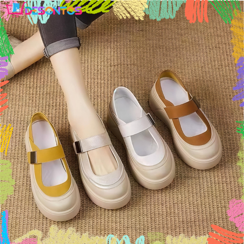 Zapatos cuña Mary Jane cómodos mujer
