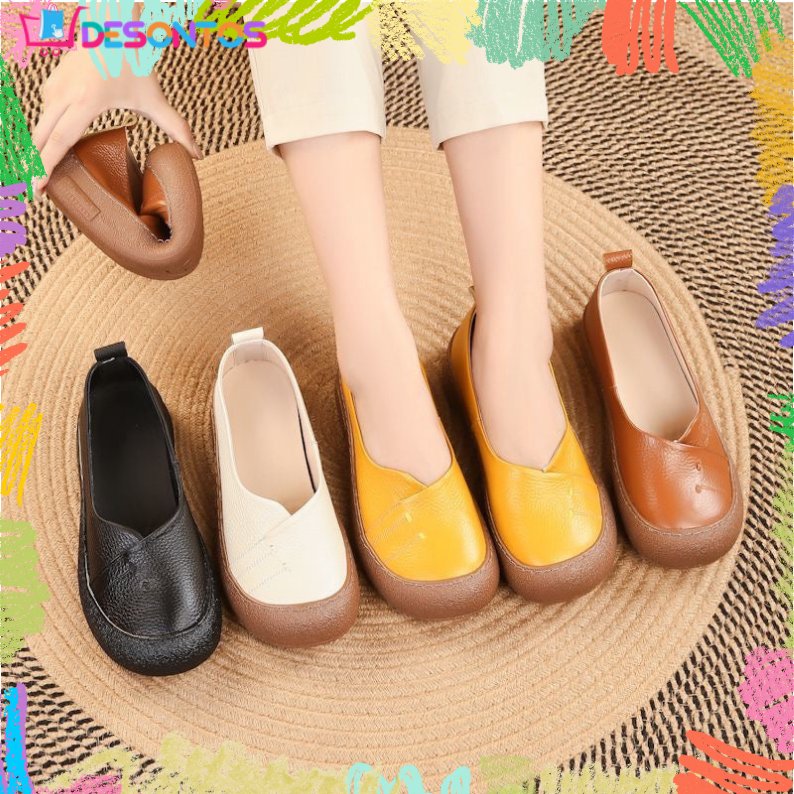 Zapatos de piel de vaca 100% auténtica
