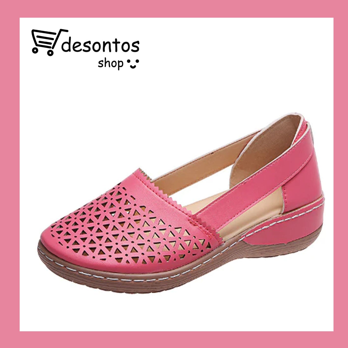 Sandalias vintage con cu a ortop dica para mujer desontos