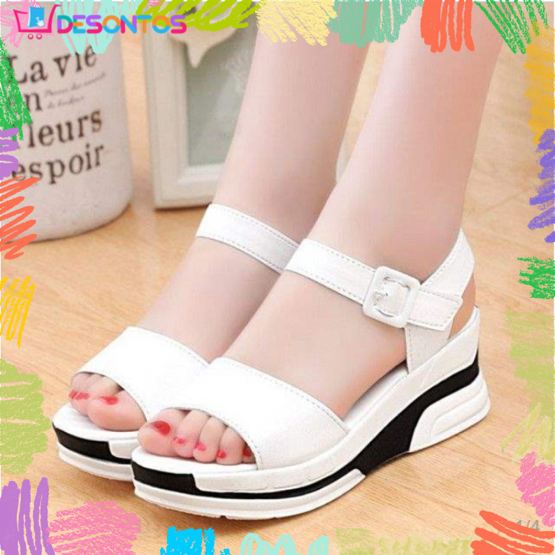 Sandalias de cuña con estilo
