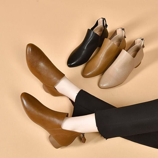Botas 100% de cuero auténtico.