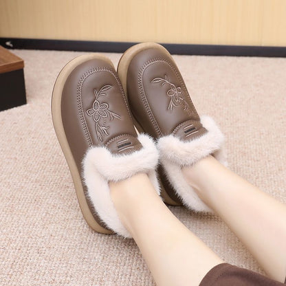 Zapatos de piel antideslizantes engrosados