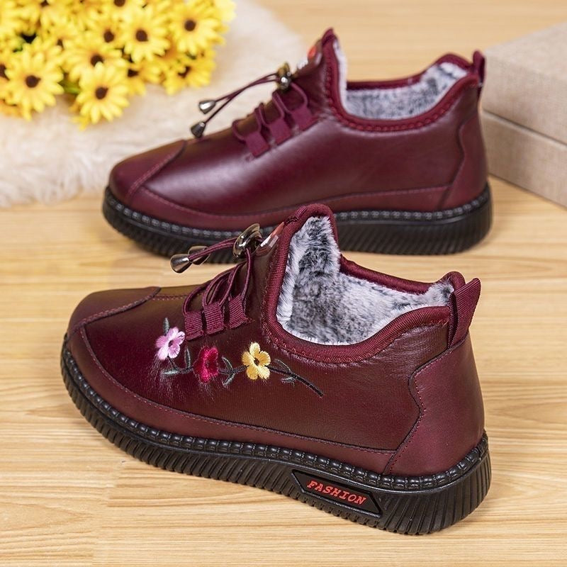 Zapatos de mujer de piel de felpa