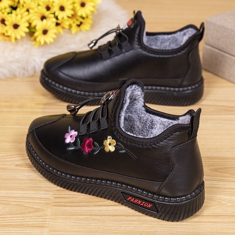 Zapatos de mujer de piel de felpa