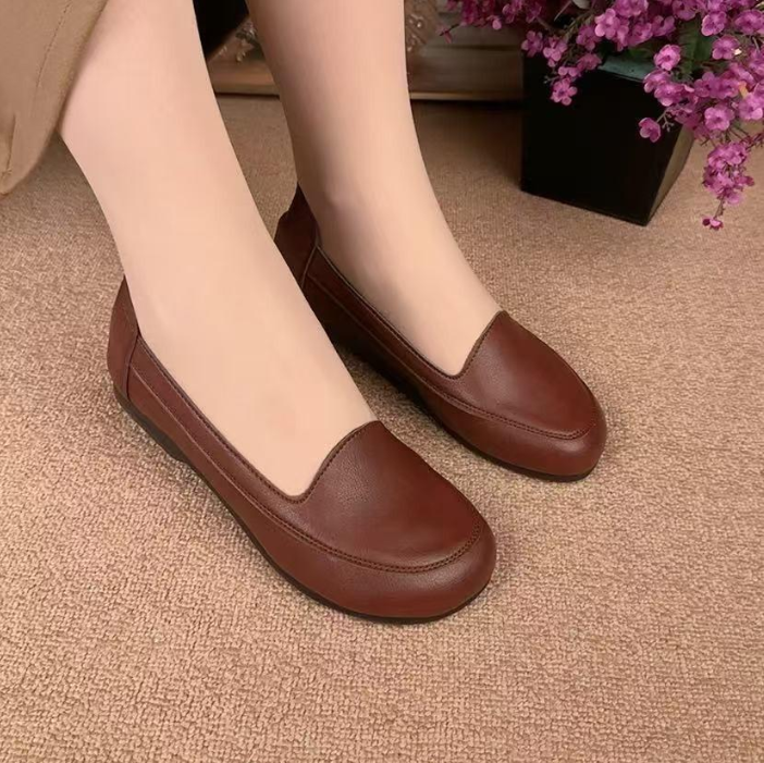 Zapatos de piel suaves y cómodos para mujer