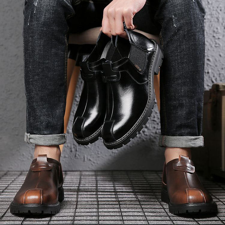 Zapatos bajos de cuero para hombre