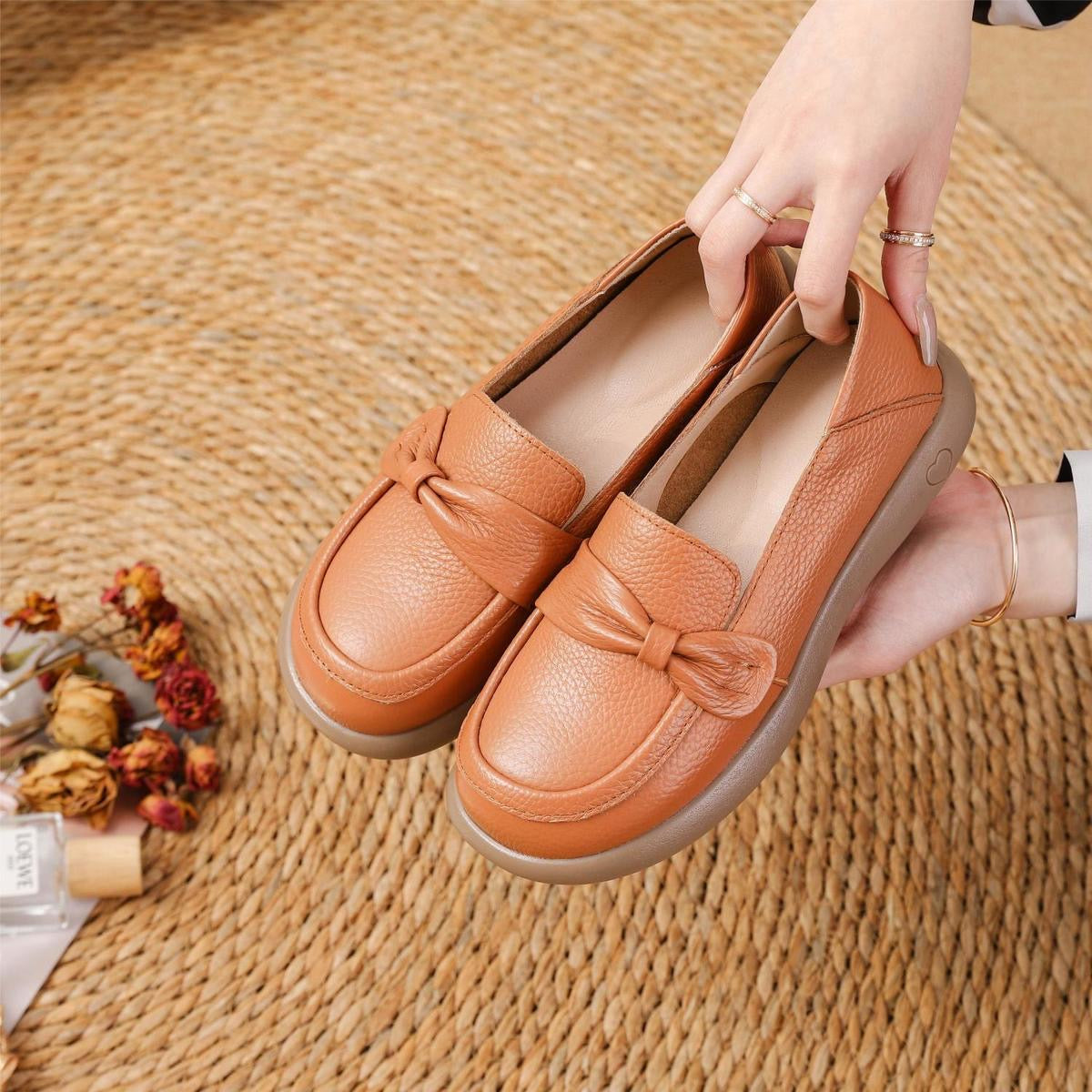 Mocasines de Mujer con Moño
