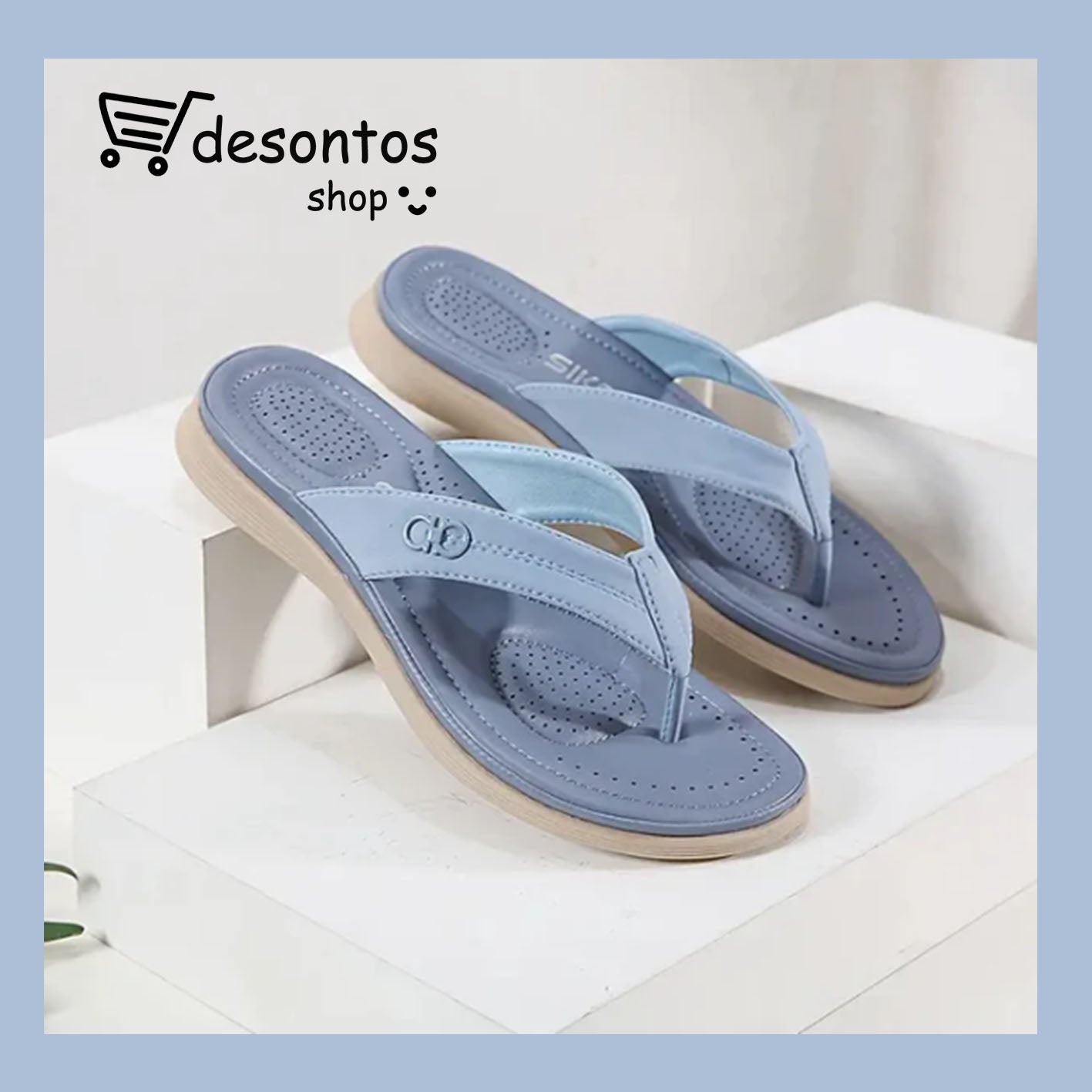 Chanclas mujer color liso