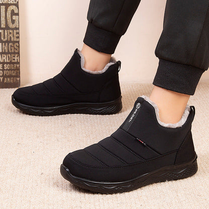 Botines casuales forrados con vellón y engrosados