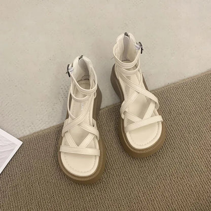 Sandalias de verano antideslizantes y cómodas de suela gruesa.