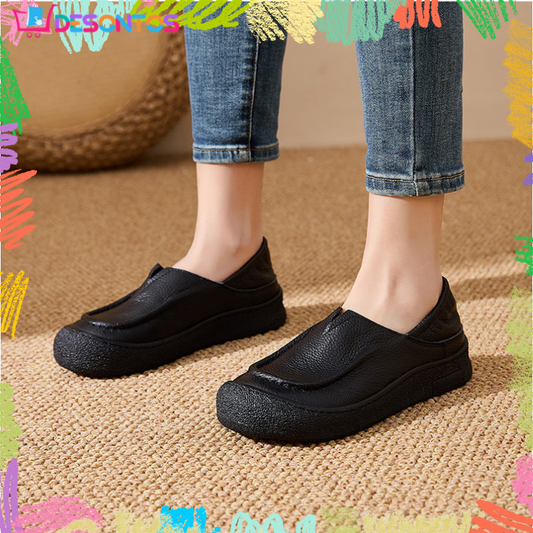 Zapatos casuales de cuero 100% genuino