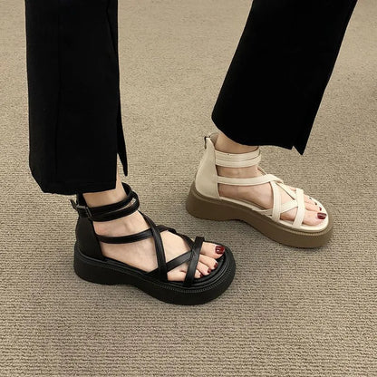 Sandalias de verano antideslizantes y cómodas de suela gruesa.