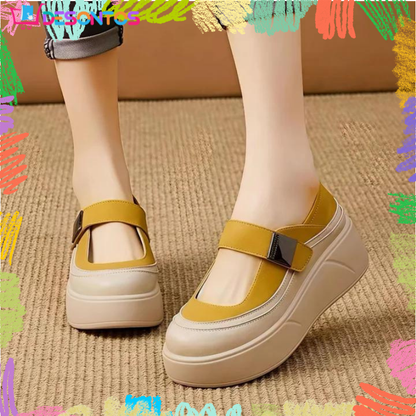 Zapatos cuña Mary Jane cómodos mujer