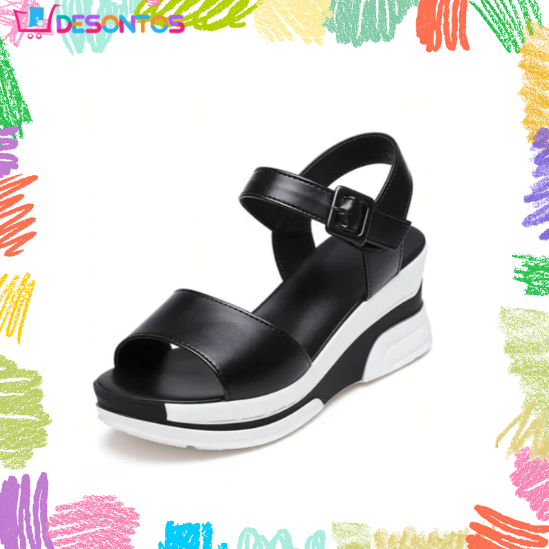 Sandalias de cuña con estilo