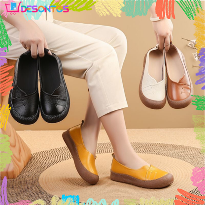 Zapatos de piel de vaca 100% auténtica