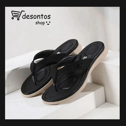 Chanclas mujer color liso