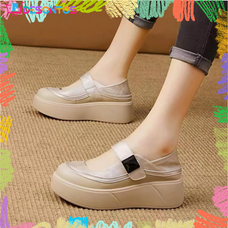 Zapatos cuña Mary Jane cómodos mujer