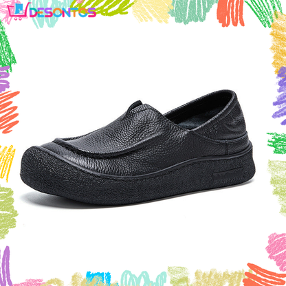 Zapatos casuales de cuero 100% genuino