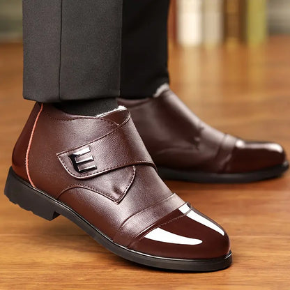zapatos de piel de terciopelo de invierno
