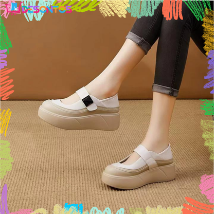 Zapatos cuña Mary Jane cómodos mujer