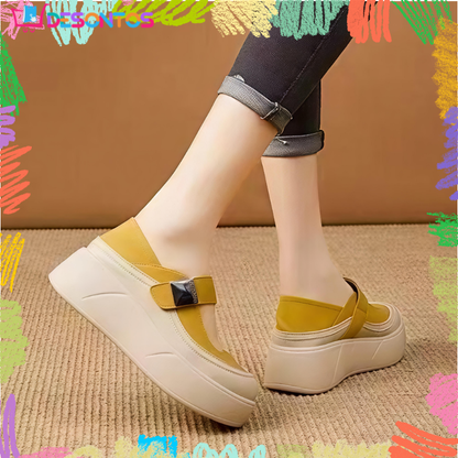 Zapatos cuña Mary Jane cómodos mujer