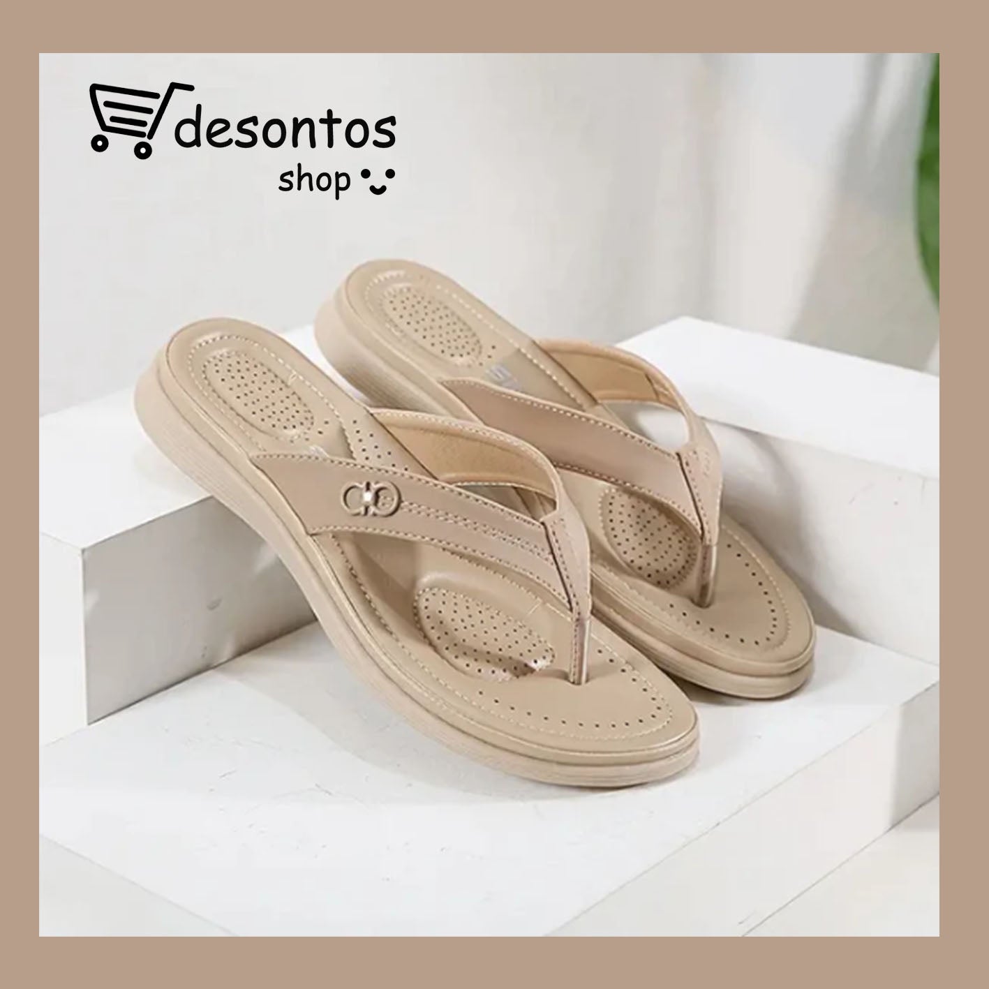 Chanclas mujer color liso