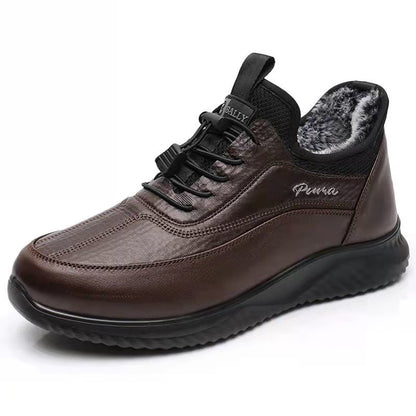 [100% piel de vacuno] zapatos cálidos para hombre.