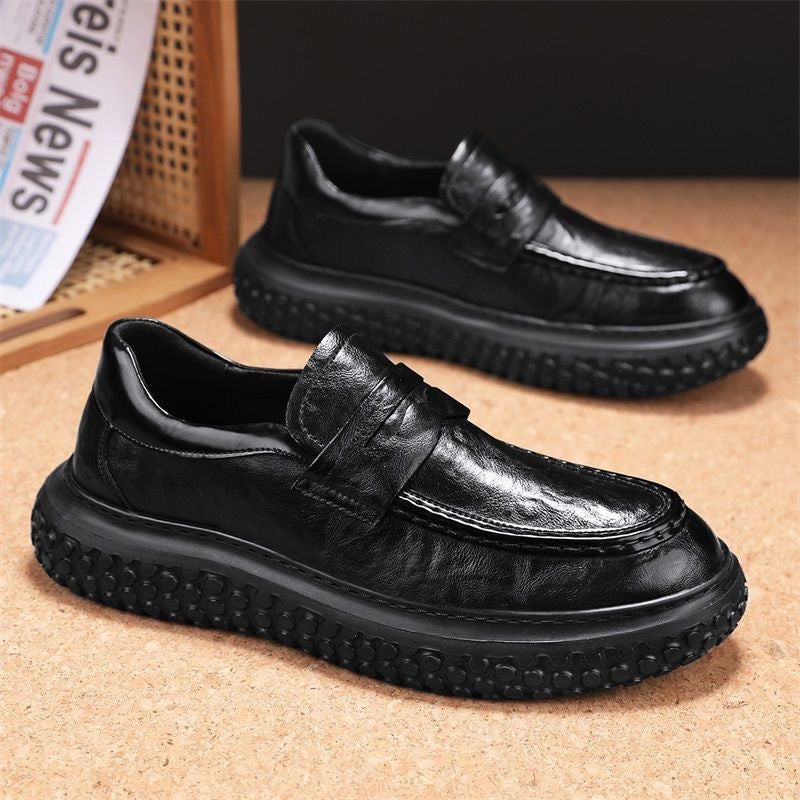 Zapatos de cuero retro para hombre