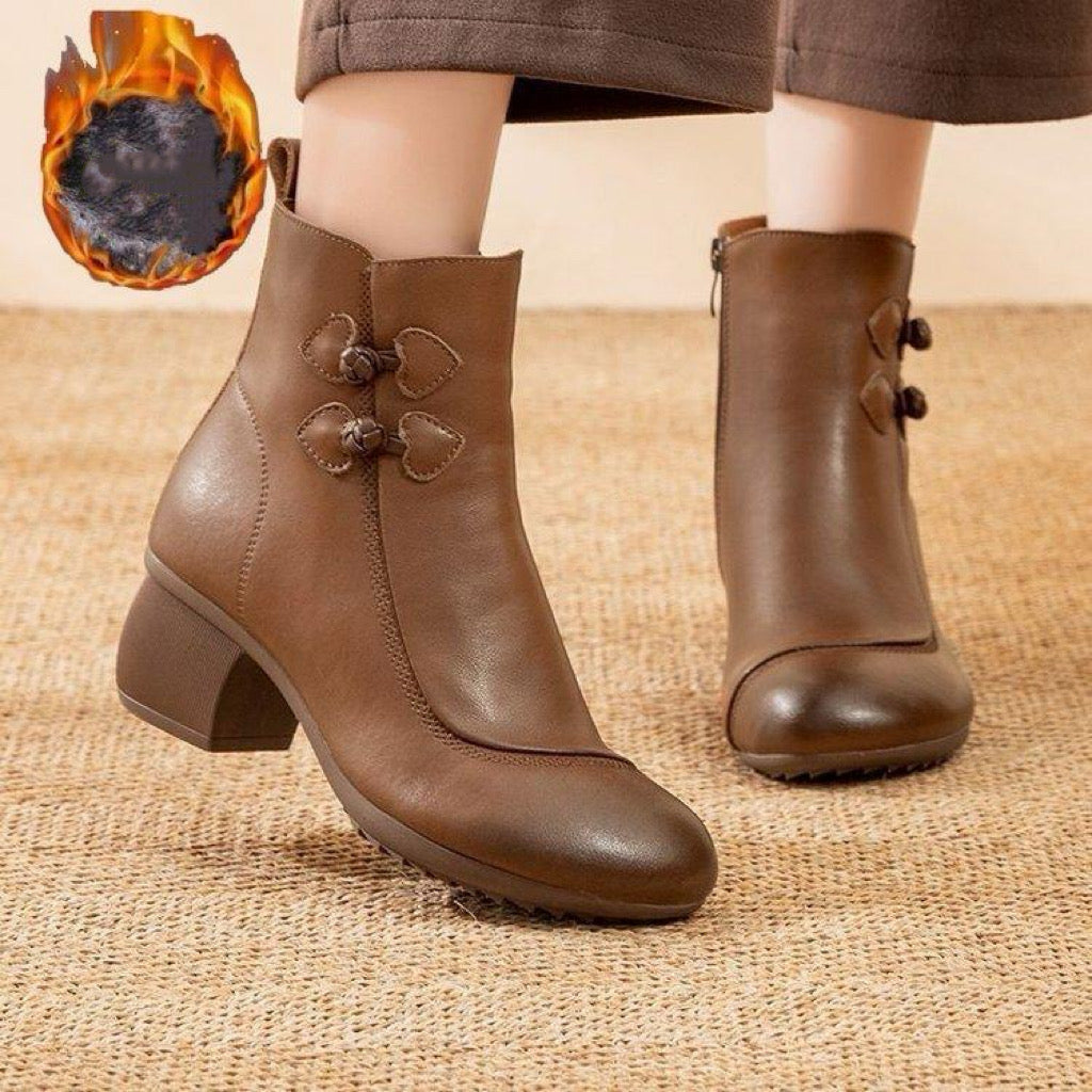 Botas elegantes y cómodas de cuero suave