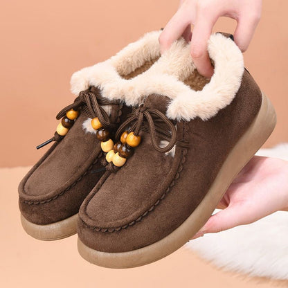 Botas de nieve forradas con vellón y engrosadas
