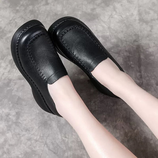 Zapatos retro con plataforma y suela blanda