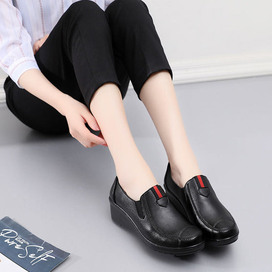 Zapatos de cuña de suela blanda