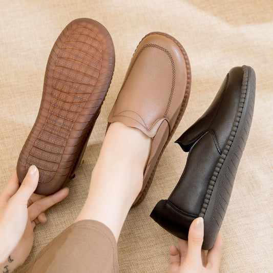 Zapatos de cuero Oxford con suela blanda
